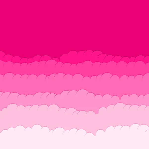 Абстрактні Рожеві Кольорові Хмари Небо Генеративний Художній Фон Ілюстрація — стоковий вектор