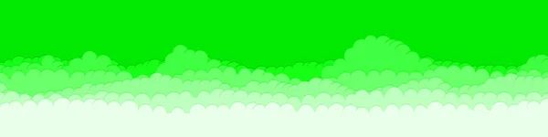 Abstrait Vert Couleur Nuages Ciel Art Génératif Arrière Plan Illustration — Image vectorielle