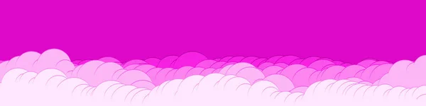 Abstracto Color Púrpura Nubes Cielo Arte Generativo Fondo Ilustración — Vector de stock