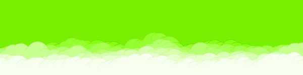 Abstracto Color Verde Nubes Cielo Arte Generativo Fondo Ilustración — Vector de stock