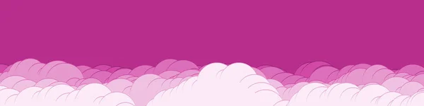 Abstracto Color Púrpura Nubes Cielo Arte Generativo Fondo Ilustración — Vector de stock