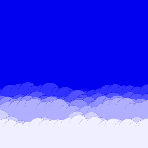 Абстрактні Блакитні Кольорові Хмари Небо Генеративний Художній Фон Ілюстрація — стоковий вектор