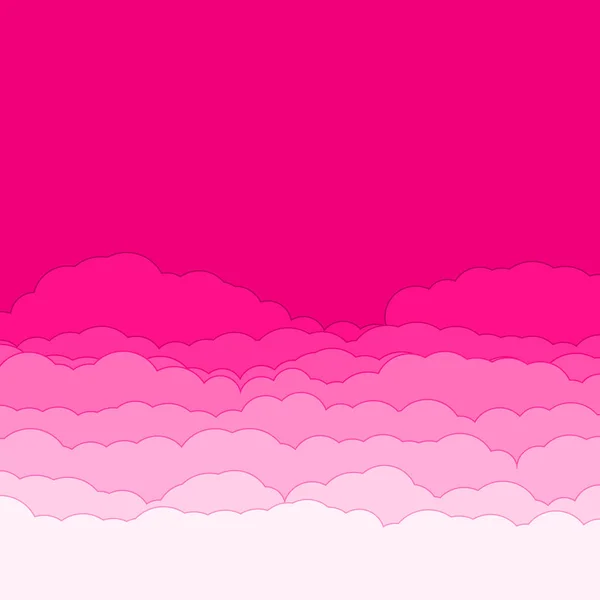 Абстрактні Рожеві Кольорові Хмари Небо Генеративний Художній Фон Ілюстрація — стоковий вектор