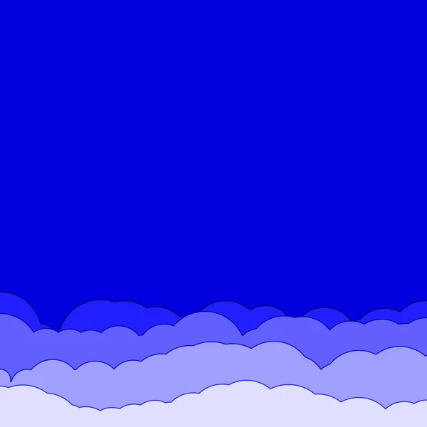 Abstrakte Lila Farbe Wolken Himmel Generative Kunst Hintergrund Illustration — Stockvektor