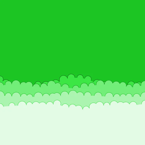 Abstrakti Vihreä Väri Pilvet Taivas Generatiivinen Taide Tausta Kuva — vektorikuva