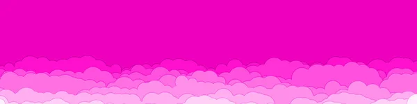 Abstrakt Lila Färg Moln Himmel Generativ Konst Bakgrund Illustration — Stock vektor