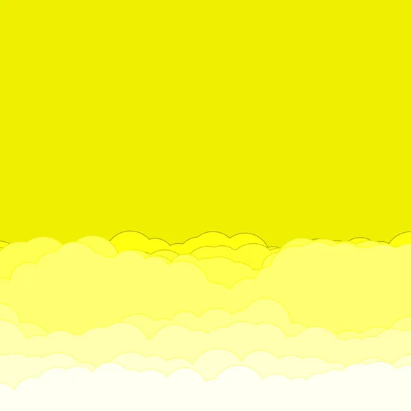 Abstrakt Färgglada Färg Moln Himmel Generativ Konst Bakgrund Illustration — Stock vektor