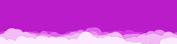 Abstracto Color Púrpura Nubes Cielo Arte Generativo Fondo Ilustración — Vector de stock