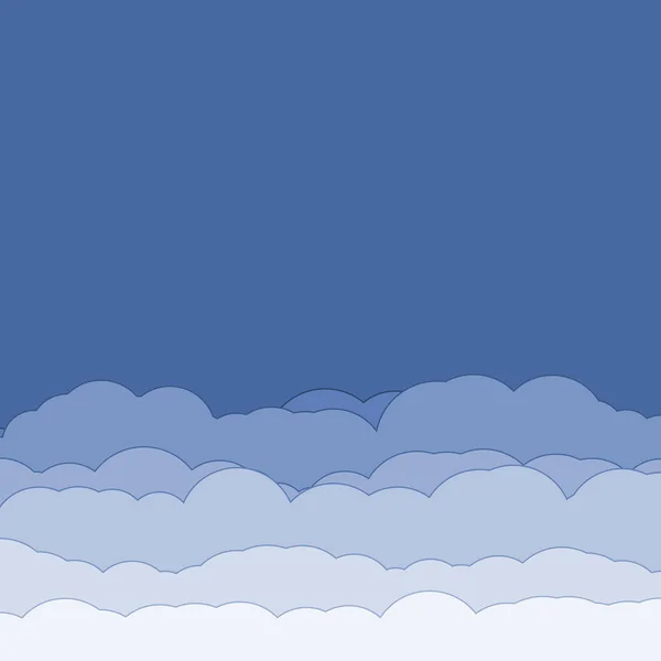 Abstracto Color Púrpura Nubes Cielo Arte Generativo Fondo Ilustración — Vector de stock