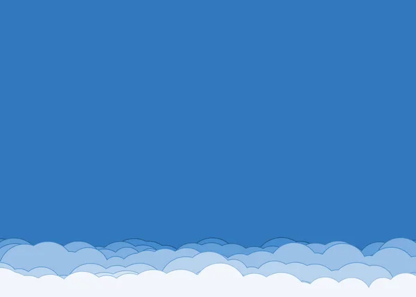 Абстрактные Голубые Облака Фоне Художественного Фона — стоковый вектор