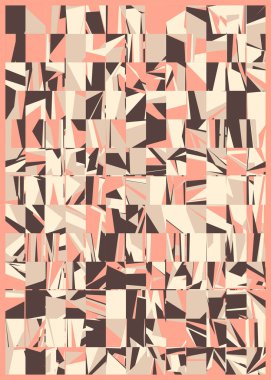 soyut rengarenk çokgen üretken sanat arkaplanı çizimi