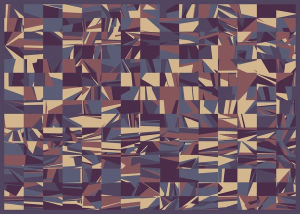 Abstrakte Zufällige Bunte Polygonale Generative Kunst Hintergrund Illustration — Stockvektor