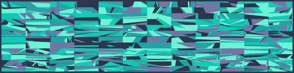 Kunst Abstrakt Zufällige Farbige Polygone Generative Hintergrundillustration — Stockvektor