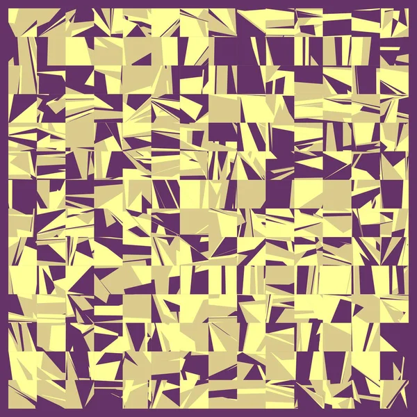 Kunst Abstract Willekeurig Gekleurde Polygonen Generatieve Achtergrond Illustratie — Stockvector
