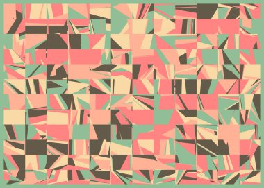 soyut rengarenk çokgen üretken sanat arkaplanı çizimi