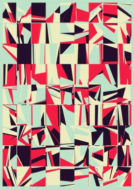 soyut rengarenk çokgen üretken sanat arkaplanı çizimi