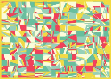 soyut rengarenk çokgen üretken sanat arkaplanı çizimi