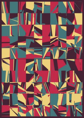 soyut rengarenk çokgen üretken sanat arkaplanı çizimi