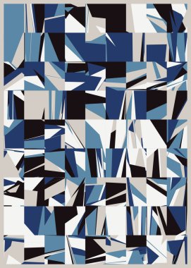 soyut rengarenk çokgen üretken sanat arkaplanı çizimi