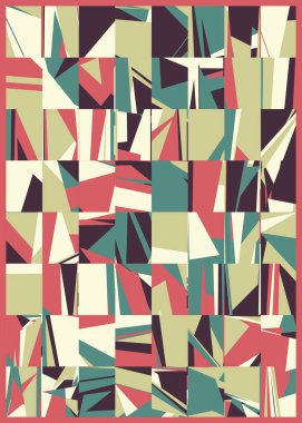 Soyut çokgen arkaplanı, vektör illüstrasyonu