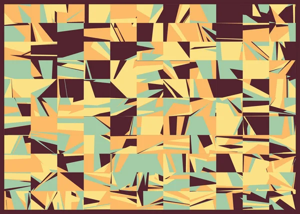 抽象的なランダムなカラフルな多角形生成アートの背景イラスト — ストックベクタ
