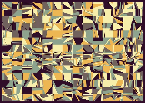 Abstrakte Zufällige Bunte Polygonale Generative Kunst Hintergrund Illustration — Stockvektor