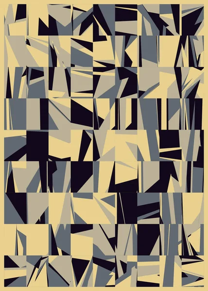 Abstract Random Colorful Polygonal Generative Art Background Illustration — Stock Vector