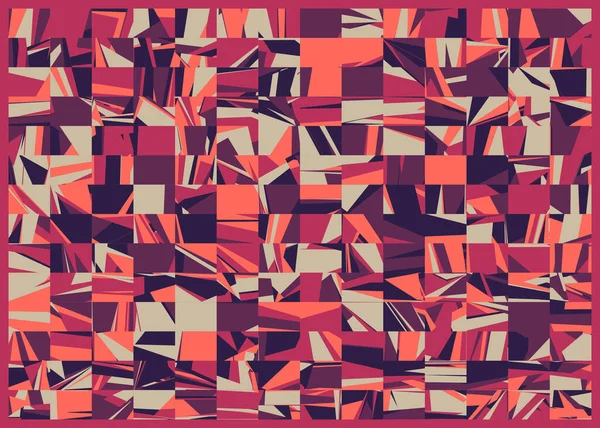 Abstrakte Zufällige Bunte Polygonale Generative Kunst Hintergrund Illustration — Stockvektor
