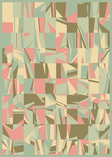 Abstracto Azar Colorido Poligonal Arte Generativo Fondo Ilustración — Vector de stock