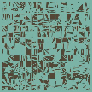 Soyut mavi çokgenler üretken sanat arkaplanı çizimi 