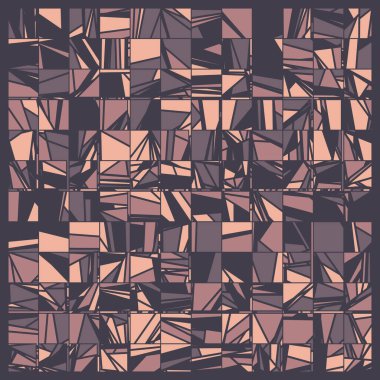 Rastgele renklendirilmiş soyut çokgenler üretken sanat arkaplanı çizimi 