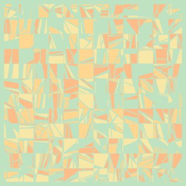 Rastgele renklendirilmiş soyut çokgenler üretken sanat arkaplanı çizimi 