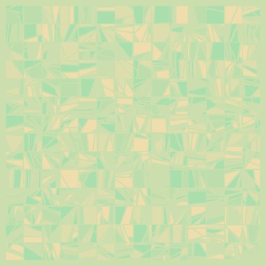 Soyut yeşil çokgenler üretken sanat arkaplanı çizimi 
