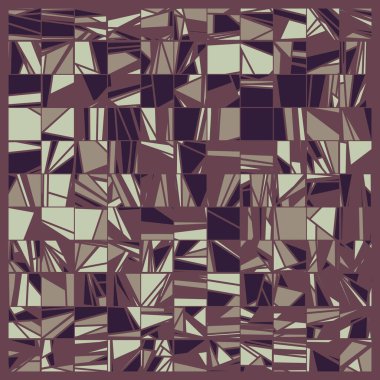 Rastgele renklendirilmiş soyut çokgenler üretken sanat arkaplanı çizimi 