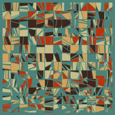 Rastgele renklendirilmiş soyut çokgenler üretken sanat arkaplanı çizimi 