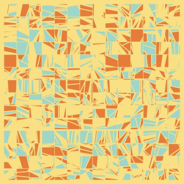 Rastgele renklendirilmiş soyut çokgenler üretken sanat arkaplanı çizimi 