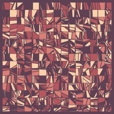 Rastgele renklendirilmiş soyut çokgenler üretken sanat arkaplanı çizimi 