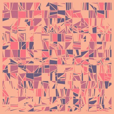 Rastgele renklendirilmiş soyut çokgenler üretken sanat arkaplanı çizimi 