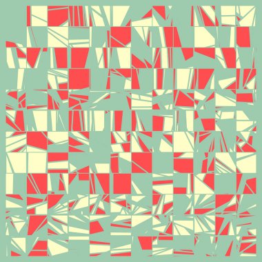 Rastgele renklendirilmiş soyut çokgenler üretken sanat arkaplanı çizimi 