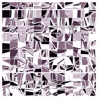 Rastgele renklendirilmiş soyut çokgenler üretken sanat arkaplanı çizimi 