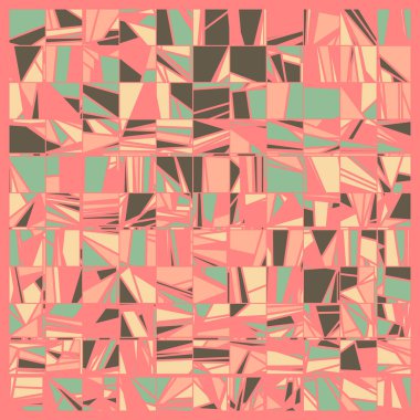 Soyut Renk Poligonları Üretken Sanat arkaplan illüstrasyonu