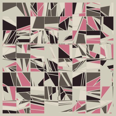 Soyut Renk Poligonları Üretken Sanat arkaplan illüstrasyonu