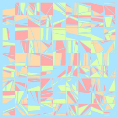 Soyut Renk Poligonları Üretken Sanat arkaplan illüstrasyonu