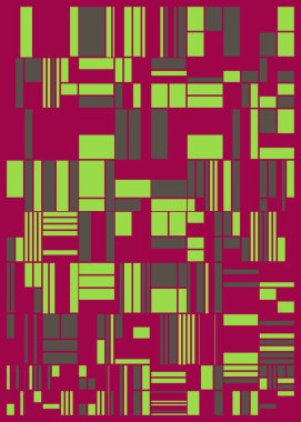 Soyut Renk Poligonları Üretken Sanat arkaplan illüstrasyonu