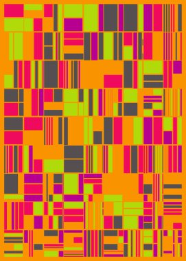 Soyut Renk Poligonları Üretken Sanat arkaplan illüstrasyonu