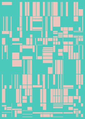 Rastgele renklendirilmiş soyut çokgenler üretken sanat arkaplanı çizimi 