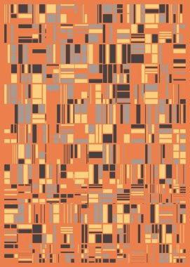 Rastgele renklendirilmiş soyut çokgenler üretken sanat arkaplanı çizimi 