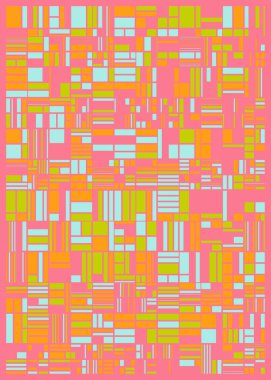 Rastgele renklendirilmiş soyut çokgenler üretken sanat arkaplanı çizimi 