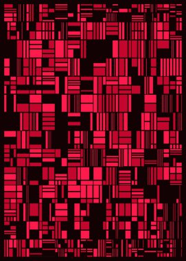 Rastgele renklendirilmiş soyut çokgenler üretken sanat arkaplanı çizimi 