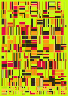Rastgele renklendirilmiş soyut çokgenler üretken sanat arkaplanı çizimi 